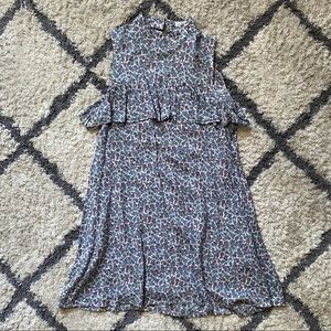 Floral Open Back Dress